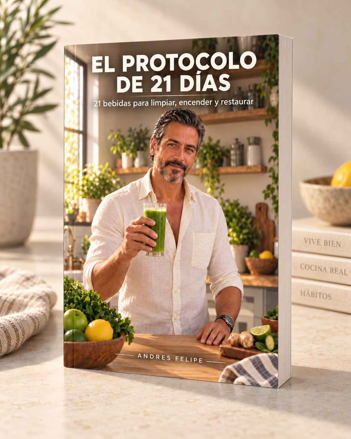 Portada del recetario — una bebida al día